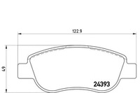 фото thumb №1, Brembo p 68 049 набор тормозных колодок тормозных, тормоза дисковые