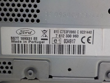 фото thumb №7, Ford mondeo mk4 радіо навігація заводська bs7t18k931ee
