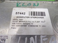 Купить Fiat linea 1.4 t-jet 120 km 198a4000 бортовой компьютер блок управления двигателя 51805023b, фото thumb