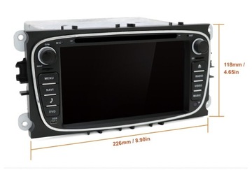 Радио Android 12 DVD 4/64 GPS FORD Mondeo Focus PL бесплатная камера