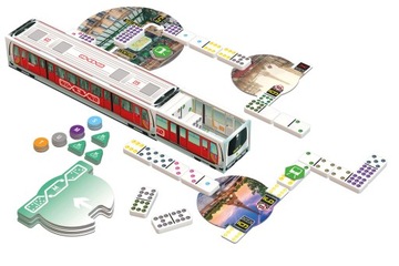 Tactic METRO Domino Paryż 55 płytek Oczka do 9