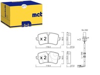 фото thumb №1, Гальмівні колодки гальмівні audi a8 10- задня metelli