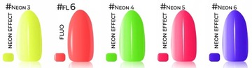 9x Claresa lakiery hybrydowe NEON BAZA TOP CLEANER