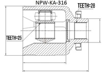 фото thumb №1, Nty npw-ka-316 набір шарнір, wał привідний