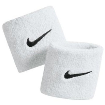 СПОРТИВНЫЙ БРАСЛЕТ NIKE ИЗ 2 ЧАСТЕЙ БЕЛОГО ЛОГОТИПА С ВЫШИВКОЙ