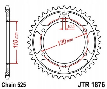 КОМПЛЕКТ DID JT DRIVE YAMAHA YZF-R6 06-20 GOLD