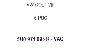 фото thumb №10, Жгут golf viii 6 pdc 5h0971095r + датчики 5wa + набор