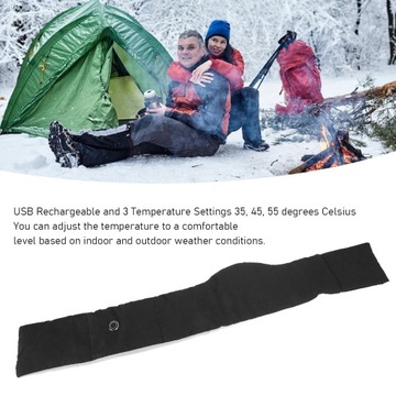 Шарф с USB-подогревом для мужчин и женщин, подушка с 3 настройками температуры