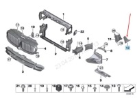 фото thumb №10, Bmw 7 g11 крыло правый вентилятор обдув 51747347378 7347378 2016 oem