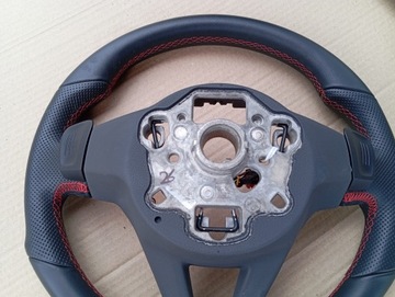 фото thumb №13, Vw golf viii 8 5h0 passat b8 tiguan руль кожа r-line красная nić