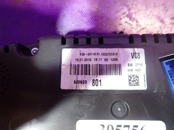 фото thumb №4, Seat ibiza iv 6j 1.4 спідометр  прилади 6j0920801