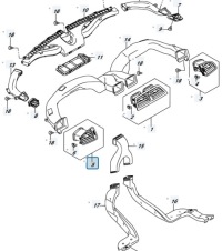 фото thumb №8, Suzuki sx4 s-cross 18r lift 1.4t решітка обдув консолі ліва
