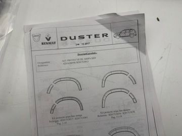 фото thumb №8, Dacia duster ii 2 планки колісна арка розширювачі накладки захисні оригінальний номер 17-