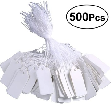 500 Sztuk Bia?e Oznaczenie Tagi Cena Z Ci?g?ych Z