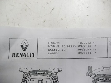 СЕТКА БАГАЖНИКА RENAULT MEGANE II 7711227502