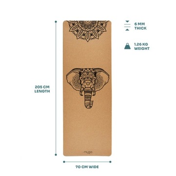 коврик для йоги myga - Elephant 6mm XL