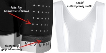 Męski komplet rowerowy Vezuvio Stera rozmiar XXXL