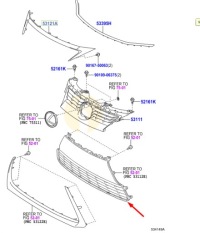 фото thumb №9, Lexus ct 200h бампер передній нижня захист радіатора 53112-76070oryginalna
