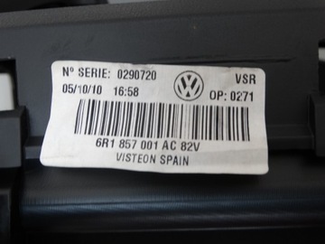 фото thumb №8, Панель раздаточная консоль vw polo 6r 6r1857001ac