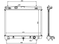 фото thumb №1, Toyota yaris 2011-2014 радиатор 1640021300