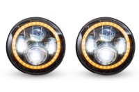 фото thumb №9, Jeep wrangler jl 2018+ лампы передние светодиодные 7'' halo eyes