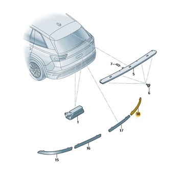 фото thumb №1, Новое свет отражающие отражатель skoda kodiaq ii правые 57h945106