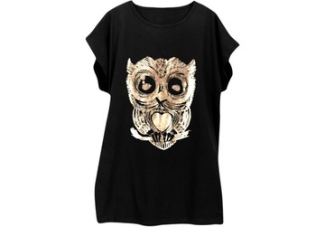 Kobieca dłuższa bluzka z bawełny Plus Size 4XL 48