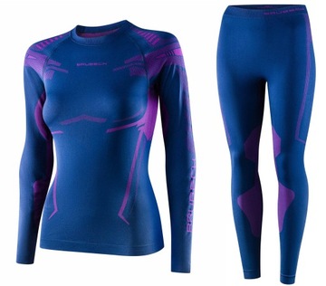 BIELIZNA DAMSKA TERMICZNA BRUBECK DRY KOMPLET BLUZA I SPODNIE L