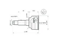 фото thumb №1, Шарнир привод. наружный. kia sephia statim
