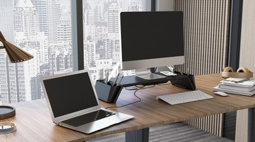 USB-органайзер подставка для монитора, черный УФ