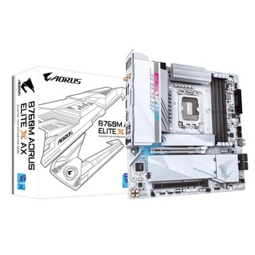 Материнская плата Gigabyte B760M AORUS ELITE X AX Intel B760 Express LGA 1700 миль