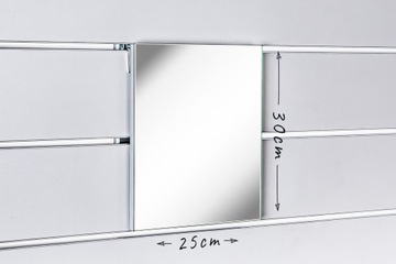 Lustro pionowe na Slatwall 25x30cm (szer.x wys.)