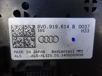 фото thumb №9, Audi a3 8v 12-18 панель рамка консолі керування navi радіо mmi 8v0919614b