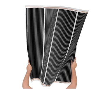 ZESTAW Folia Mata Grzewcza PODCZERWIEŃ 16m² 160W
