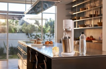 САТУРАТОР ДЛЯ КАРБОНИРОВАНИЯ ВОДЫ SODASTREAM DUO | 2x БУТЫЛКА 1 Л + 2x КАРТРИДЖ + СИРОПЫ