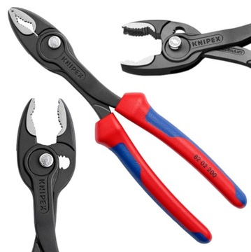 Универсальные плоскогубцы с удлиненной головкой TwinGrip 200 мм KNIPEX 82 02 200