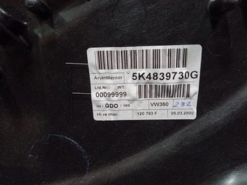 фото thumb №4, Vw golf vi hb підйомник вікна зад праві 5k4839756k