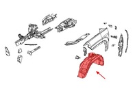 фото thumb №3, Jeep compass ii mp 2017+ подкрылок передние левая 55112699ab