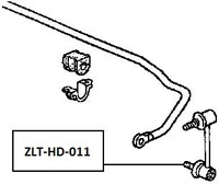 фото thumb №2, Nty zlt-hd-011 тяга / кронштейн, стабілізатор