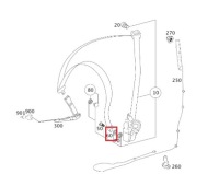 фото thumb №2, Mercedes r170 w210 подкладка поперечина безопасности
