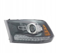 Купить Dodge ram 2013-2018 фара передняя линза с led левая черная firmy casp, фото thumb