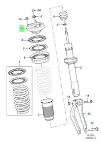 фото thumb №8, Nowe роз'єм амортизатора перед jaguar xe xf 2016-