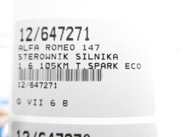 фото thumb №7, Alfa romeo 147 блок управления двигателя 551870590 1,6 16v 0261207728 bosch