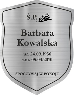 ТОМБРАФНАЯ ТАБЛИЧКА, гравировка на нержавеющей стали.