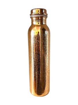Prem-Copper Бутылка для воды COPPER 850мл с сертификатом, цветочный мотив