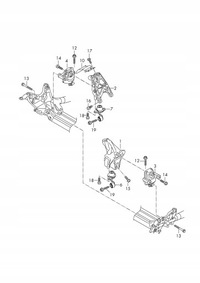 фото thumb №11, 4m0199308ad лапи поддержка двигателя правая audi a4 b9