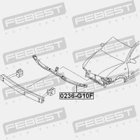 Febest 0236-g10f підсилювач бампера перед Київ, фото thumb