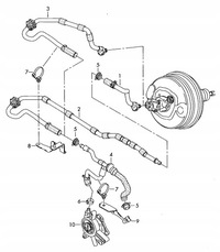 фото thumb №7, Шланг вакууму підсилювач гальм 4f1611931ae audi rs6 4f