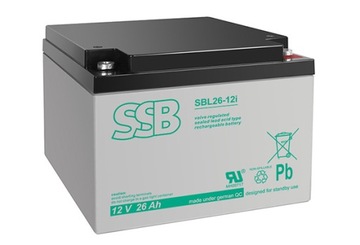 Akumulator SSB SBL 26-12i AGM 26Ah 12V 10-12 lat