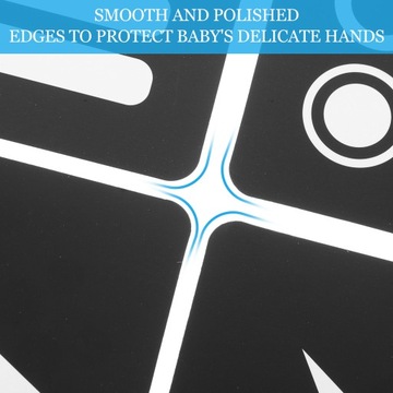 2 Sets High Contrast Baby Flashcards Black White